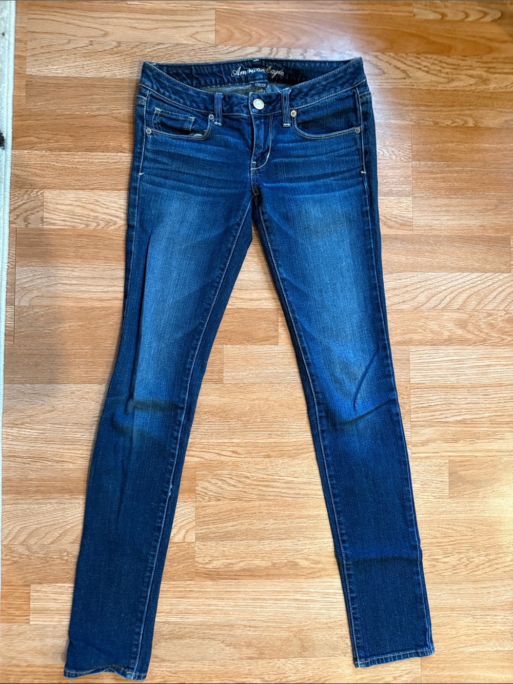 American Eagle Outfitters Indigo Skinny Jeans - Women's Size 2 Long Tall Inseam